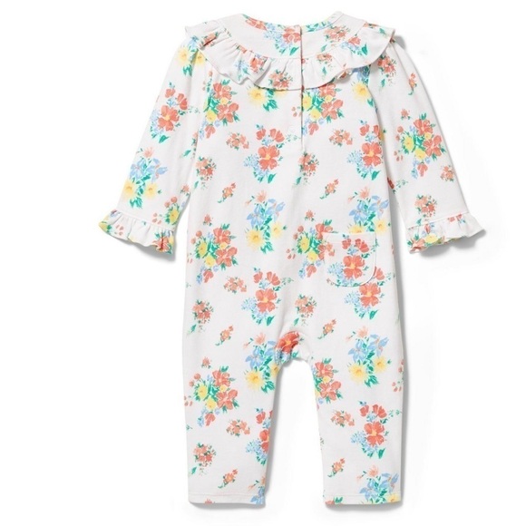 FLORAL RUFFLE 1-PIECE - Picture 2 of 4